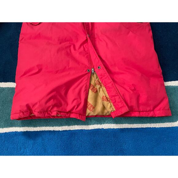 Vtg 90s NFL San Francisco 49ers Triple FaT Goose Down Sideline Long Coat Mens XL - Picture 8 of 14